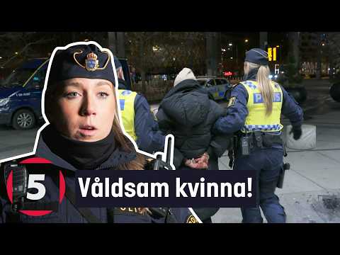 Berusad kvinna blir VÅLDSAM! | Gränsbevakarna Sverige | Kanal 5 Sverige