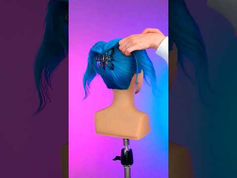Einfache Frisur mit Haarklammer 🤩🥰 #frisur #frisuren #frisurentutorial #haarklammer #haare #shorts