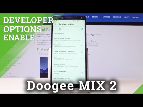 How to Enable Developer Options in DOOGEE Mix 2 - OEM Unlock & USB Debugging