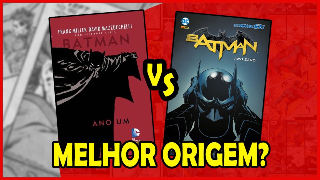 ANO UM VS ANO ZERO: QUAL MELHOR ORIGEM DO BATMAN?