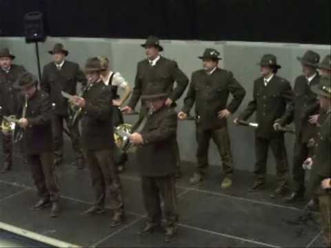 Steigerwälder Jagdhornbläser auf der 1. Fränkischen Jagdmesse