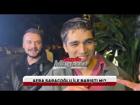 Did Mert Ramazan Demir reconcile with Afra Saraçoğlu? He hugged the GazeteMagazin reporter!