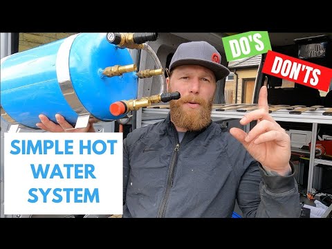 Ep15 MERCEDES SPRINTER. VAN PLUMBING HOT WATER. TIPS