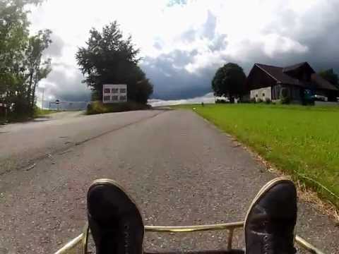 GoKart Testfahrt mit wenig Bremse