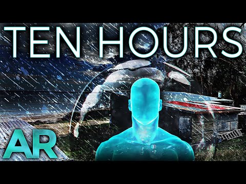 Taking Shelter From a Severe Storm (No Thunder) - 10 Hours (3D Audio)