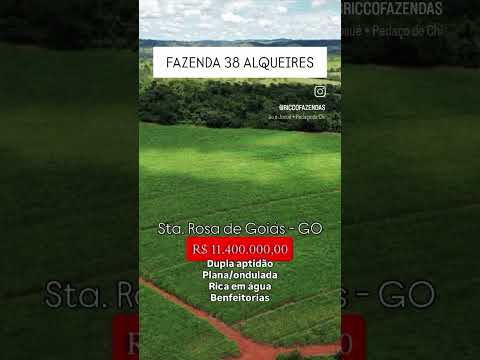 38 Alqueires em Santa Rosa de Goiás/ whatsapp 62 99373-6407