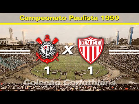Corinthians 1 x 1 Mogi Mirim - 14 / 04 / 1990 - Campeonato Paulista