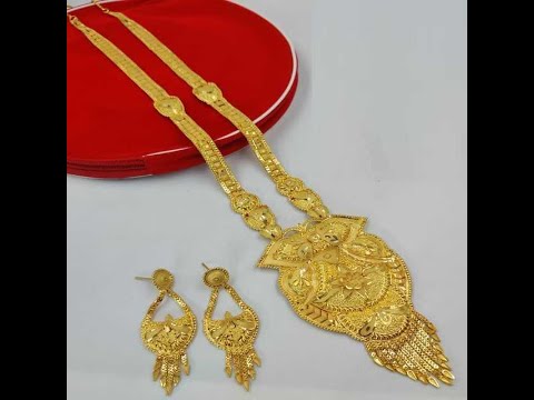 Good Quality Long Haar Necklace And Earrings Jewellery Set For Women And Girl Bijoux- 6