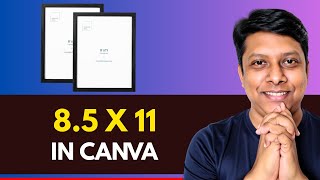 how to MAKE 8.5 x 11 in Canva | perfect US Letter setup in minutes! 🔥
