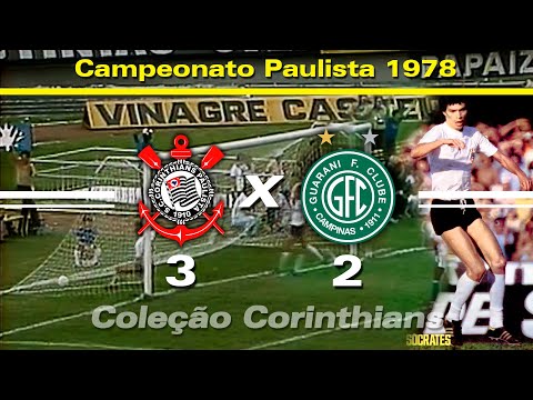 Corinthians 3 x 2 Guarani - 19/11/1978 - Campeonato Paulista