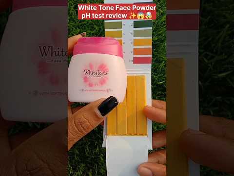 White Tone Face Powder pH test review ✨😱🤯❌✅⁉️#viral #subscribe #trending #shorts#shortsfeed