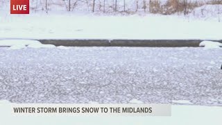Snow covers parts of Camden, SC