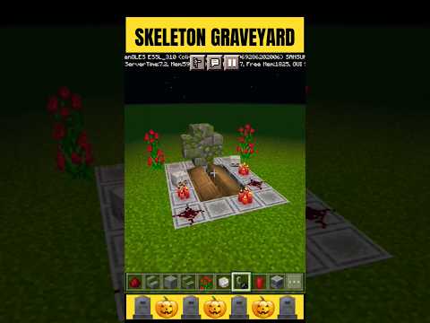 Exploring Skeleton Graveyard in Minecraft
