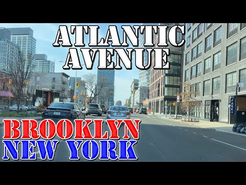 Atlantic Avenue - Brooklyn - New York - 4K Street Drive