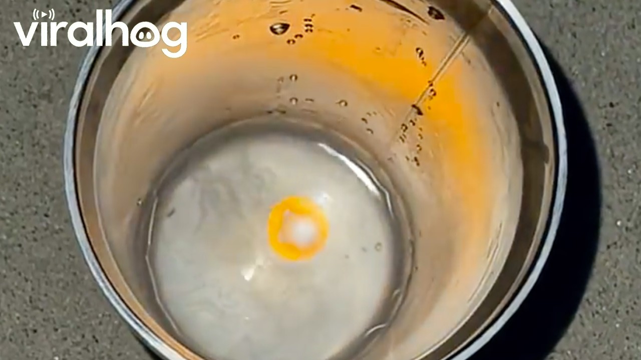 Tiny Piece of Sodium Reacts With Water || ViralHog
