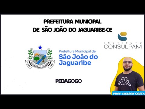 PREFEITURA MUNICIPAL DE SÃO JOÃO DO JAGUARIBE-CE PEDAGOGO #consulpam #matematica #jaguaribe