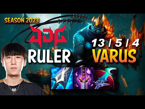 JDG Ruler VARUS vs LUCIAN ADC - KR Ranked