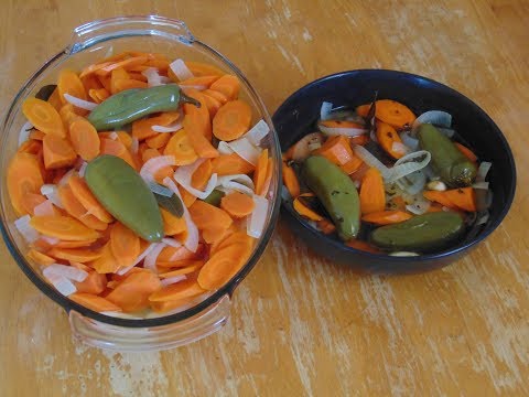 Zanahorias en Escabeche Para Taquizas / Acompana Cualquier Antojito