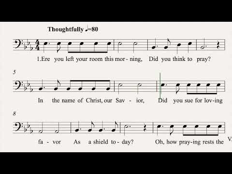 Com Fervor Fizeste a Prece | Baixo 🎹🎤