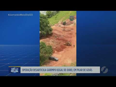 PM acaba com garimpo ilegal de ouro em Pilar de Goiás
