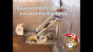 Watch video: Basement Waterproofing: Finished the Right...