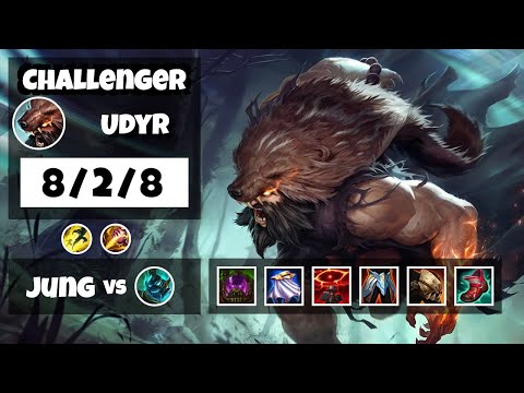 Udyr vs Hecarim KOREAN Challenger JUNGLE (8/2/8) - v11.6