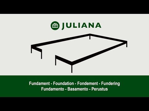 Samling og tilpasning af fundament til Juliana drivhus