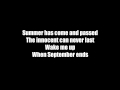 Wake me Up When September Ends-Instrumental ...
