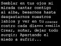 Sin Miedo a Nada - Alex Ubago Lyrics 