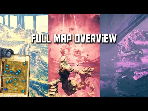 Gen II Map Overview: Biomes, Resources, Terminals, Carniflora, Summoner & Creature Locations
