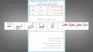 صورة رياضة اللسان على النطق بأحرف القرآن 36 : التدريب العملي على نطق حروف القلقلة (قطب جد) في كل حالاتها