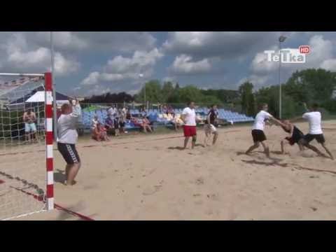 Szczypiorniści zaczęli letni sezon - zacięte i efektowne boje na piasku - Tv Tetka Tczew HD