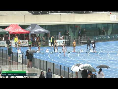 Girls Under 13 100m H5 - 2020 State Combined Events Championships // LAVicTV
