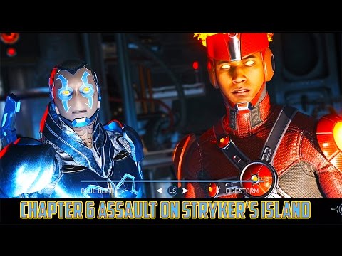 Injustice 2 Chapter 6 Assault On Stryker's Island as Blue Beetle and Firestorm
