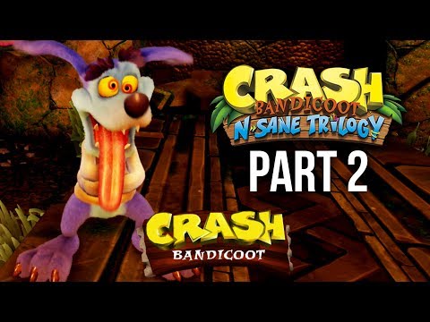 Crash Bandicoot N.Sane Trilogy Gameplay Walkthrough Part 2 - RIPPER ROO - CRASH BANDICOOT 1 (PS4)