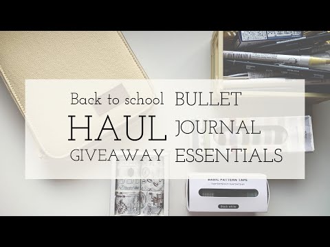 Bullet Journal SetUp Essentials for High School & College | stationery pal back to school haul 2022
