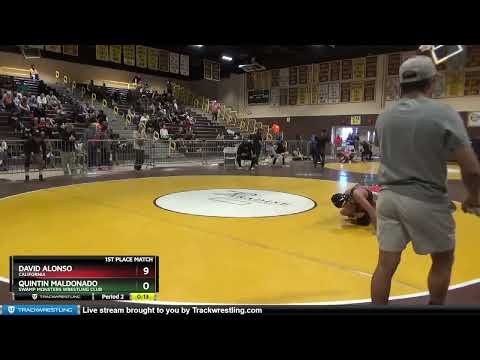 152 Lbs 1st Place Match - David Alonso, California Vs Quintin Maldonado, Swamp Monsters Wrestling
