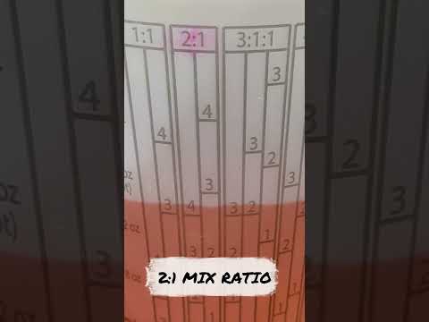 How To Mix Paint 2:1 Mix Ratio 2 to 1 #shorts