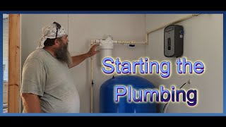Starting the plumbing on the barn