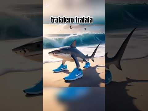 tralalero tralala Shark wearing shoes