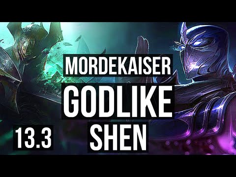 MORDEKAISER vs SHEN (TOP) | 7 solo kills, 700+ games, 1.3M mastery, Godlike | EUW Master | 13.3