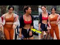 Neha Sharma और Sister Aisha Sharma HOT Stunning Looks Flaunt Her Huge Figure In Gym Outfits