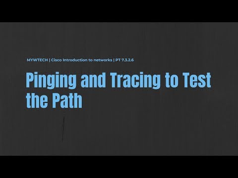 Packet Tracer PT 7.3.2.6 | Cisco ITN | Pinging and Tracing