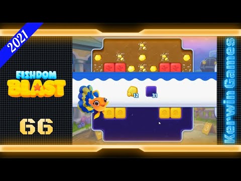 Fishdom Blast Level 66 - No Boosters - 33 moves (2021)