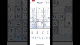 Killer Sudoku Expert mode solved in 06:59. My new PB