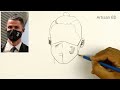 Drawing of  Sketches Cristiano Ronaldo with Marks / Draw Cr7 Football Player From Qatar World Cup