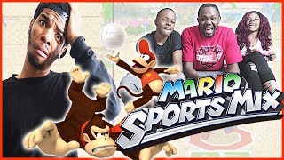 CAN THEY EVEN UP THE SERIES? EPIC BEACH SHOWDOWN! - Mario Sports Mix Volleyball Wii U Gameplay