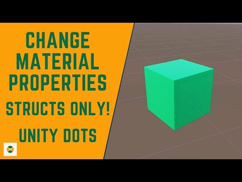 Structs Only! Proper Way To Burst Compile & Change Material Properties While Using - Unity Dots