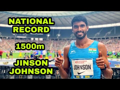 1500M MEN'S NEW NATIONAL RECORD BY JINSON JOHNSON