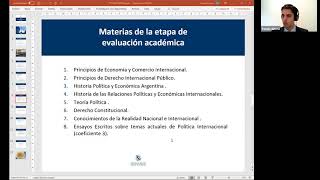 Charlas académicas para estudiantes: "El Instituto del Servicio Exterior de la Nación"